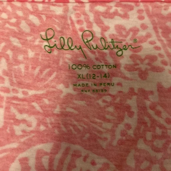 Lily Pulitzer pink romper, girls XL/12-14. Lightly worn, perfect for summer! - Picture 3 of 4